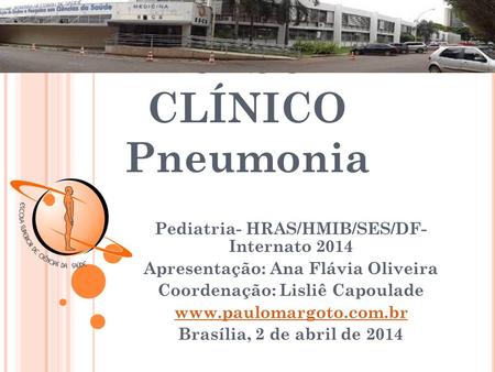 CASO CLÍNICO Pneumonia