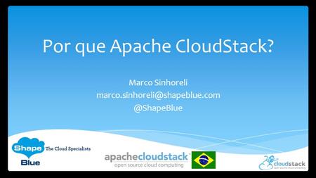 Por que Apache CloudStack?