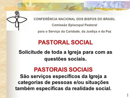 PASTORAL SOCIAL PASTORAIS SOCIAIS