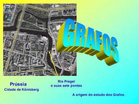 GRAFOS Prússia Rio Pregel e suas sete pontes Cidade de Könisberg