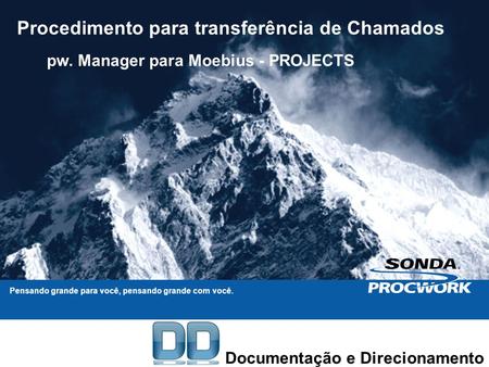 Procedimento para transferência de Chamados