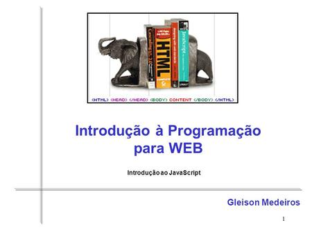 Introdução à Programação para WEB