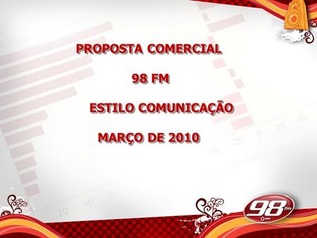 PROPOSTA COMERCIAL 98 FM ESTILO COMUNICAÇÃO MARÇO DE 2010.
