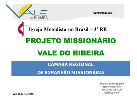 DE EXPANSÃO MISSIONÁRIA