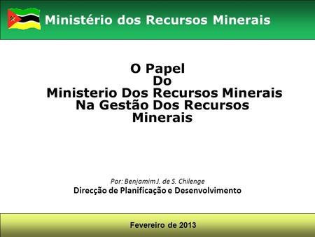 Ministério dos Recursos Minerais