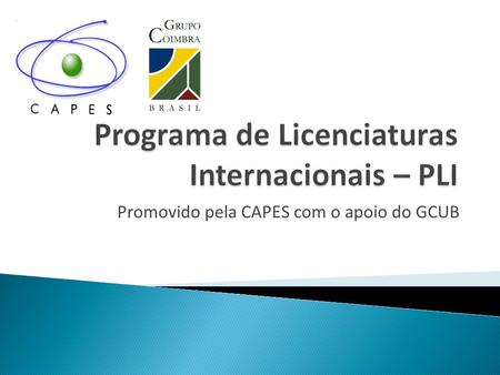 Programa de Licenciaturas Internacionais – PLI