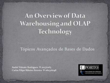 An Overview of Data Warehousing and OLAP Technology