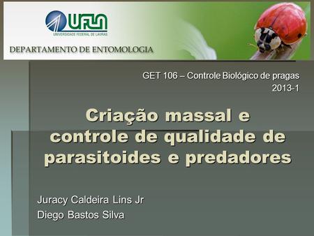Criação massal e controle de qualidade de parasitoides e predadores