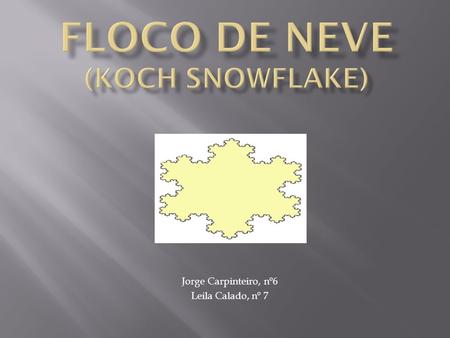 Floco de Neve (Koch snowflake)