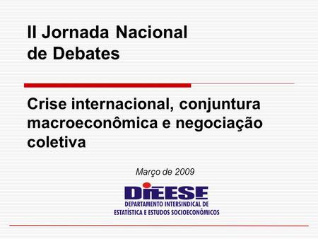 II Jornada Nacional de Debates