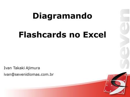 Diagramando Flashcards no Excel