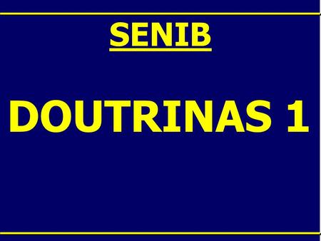 SENIB DOUTRINAS 1.