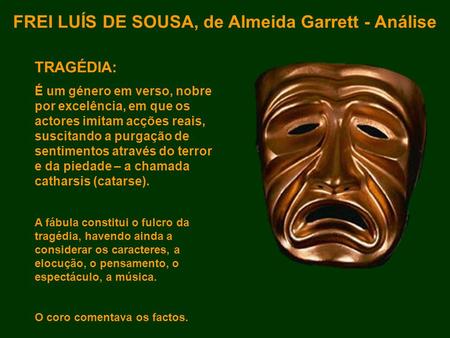 FREI LUÍS DE SOUSA, de Almeida Garrett - Análise