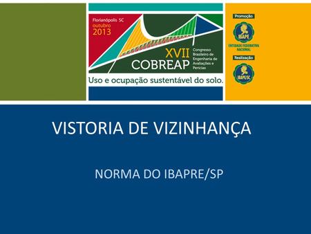 VISTORIA DE VIZINHANÇA