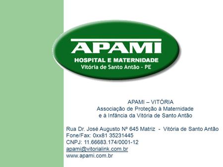 APAMI – VITÓRIA Associação de Proteção à Maternidade