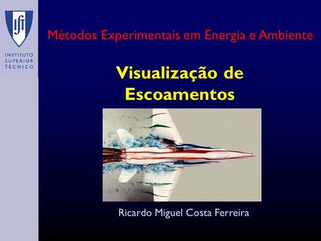 Visualização de Escoamentos Ricardo Miguel Costa Ferreira Métodos Experimentais em Energia e Ambiente.