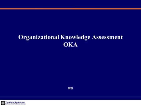 Organizational Knowledge Assessment OKA