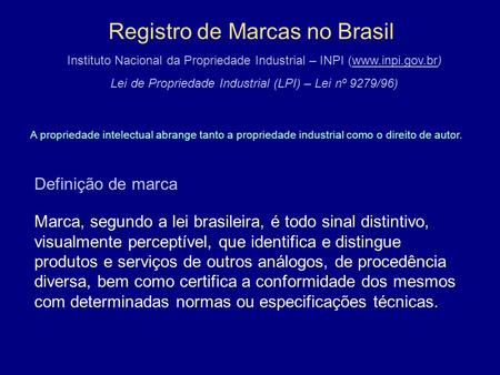Registro de Marcas no Brasil