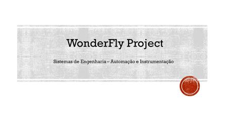 WonderFly Project Sistemas de Engenharia – Automação e Instrumentação.