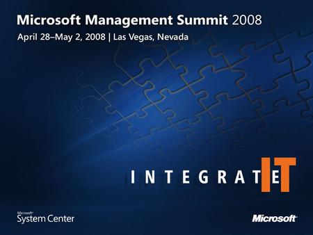 Microsoft Management Summit 2008