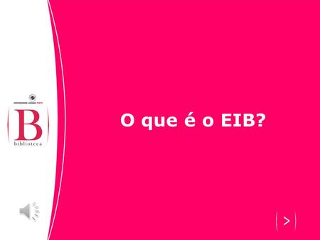 O que é o EIB?.