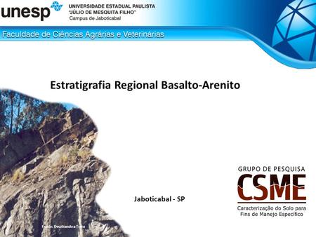 Estratigrafia Regional Basalto-Arenito