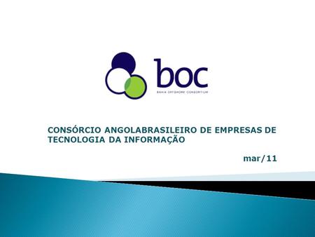 CONSÓRCIO ANGOLABRASILEIRO DE EMPRESAS DE TECNOLOGIA DA INFORMAÇÃO mar/11.