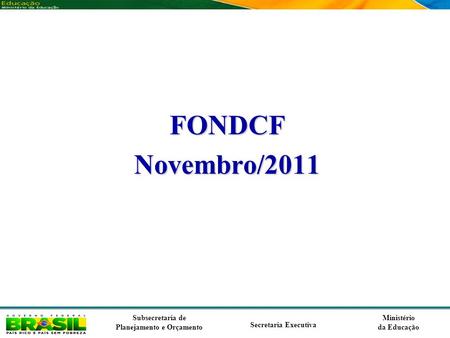 FONDCF Novembro/2011.