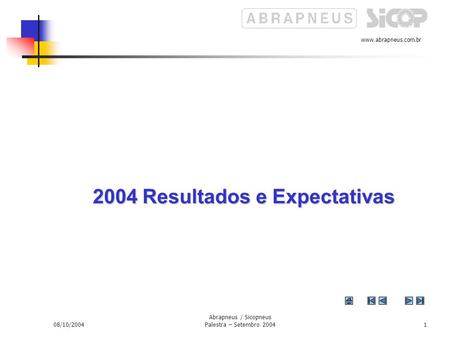 2004 Resultados e Expectativas