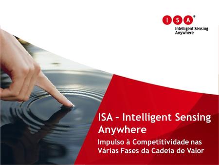 ISA – Intelligent Sensing Anywhere