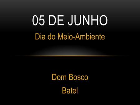 Dia do Meio-Ambiente Dom Bosco Batel