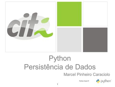 Python Persistência de Dados
