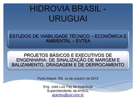HIDROVIA BRASIL - URUGUAI
