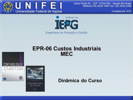 EPR-06 Custos Industriais MEC