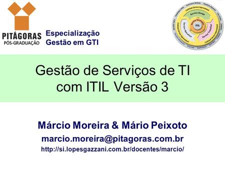 Gestão de Serviços de TI com ITIL Versão 3