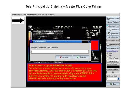 Tela Principal do Sistema – MasterPlus CoverPrinter