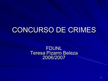 FDUNL Teresa Pizarro Beleza 2006/2007