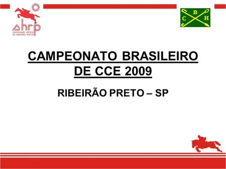 CAMPEONATO BRASILEIRO DE CCE 2009