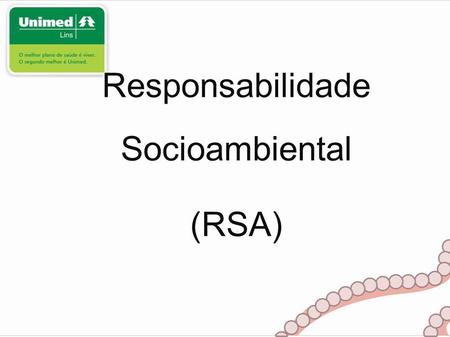 Responsabilidade Socioambiental (RSA).