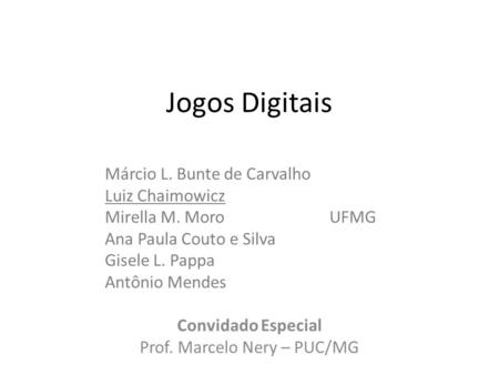 Prof. Marcelo Nery – PUC/MG