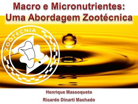 Macro e Micronutrientes: Uma Abordagem Zootécnica