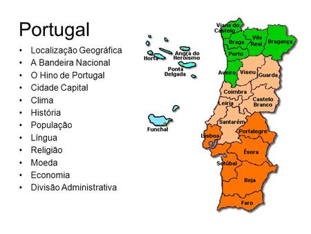 Portugal Localização Geográfica A Bandeira Nacional O Hino de Portugal