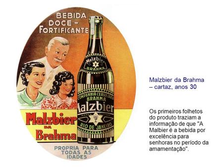 Malzbier da Brahma – cartaz, anos 30