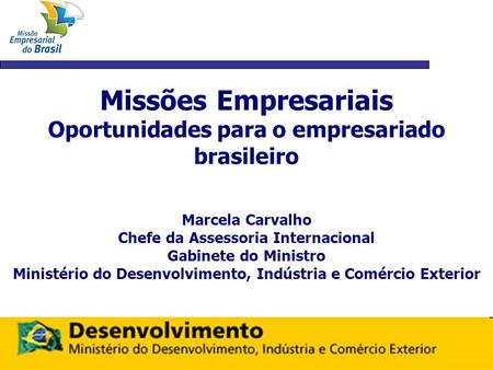 Missões Empresariais Oportunidades para o empresariado brasileiro