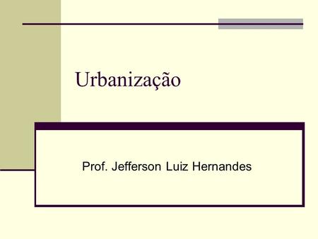 Prof. Jefferson Luiz Hernandes