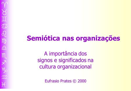 Semiótica nas organizações