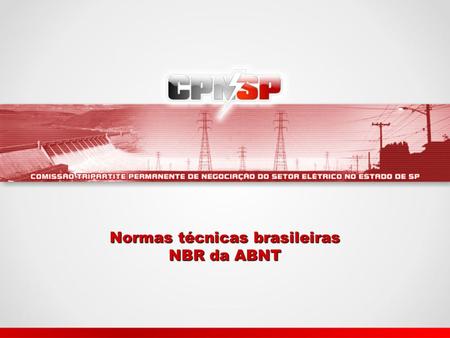 Normas técnicas brasileiras NBR da ABNT