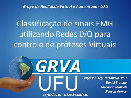 Grupo de Realidade Virtual e Aumentada - UFU