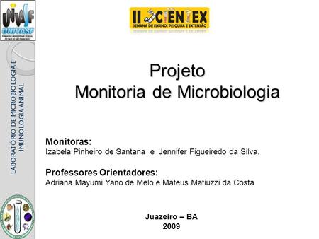 Monitoria de Microbiologia