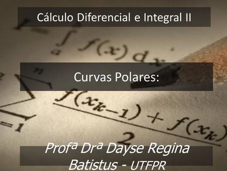 Cálculo Diferencial e Integral II